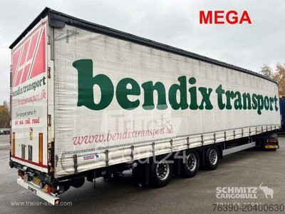 Auflieger mit Pritsche & Plane Schmitz Cargobull Semitrailer Curtainsider Mega gebraucht