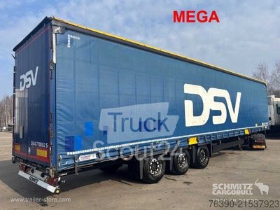 Auflieger mit Pritsche & Plane Schmitz Cargobull Semitrailer Curtainsider Mega gebraucht