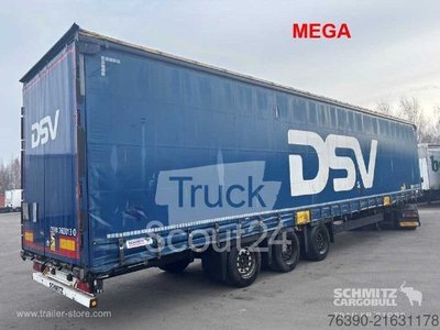 Auflieger mit Pritsche & Plane Schmitz Cargobull Semitrailer Curtainsider Mega gebraucht