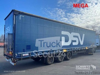 Auflieger mit Pritsche & Plane Schmitz Cargobull Semitrailer Curtainsider Mega gebraucht