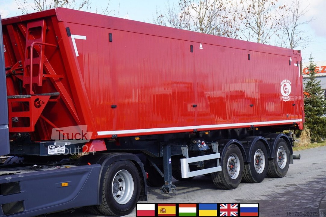 Kippauflieger GRAS GS 35.5t tipper semi-trailer / 48 m3 gebraucht