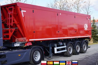 Kippauflieger GRAS GS 35.5t tipper semi-trailer / 48 m3 gebraucht