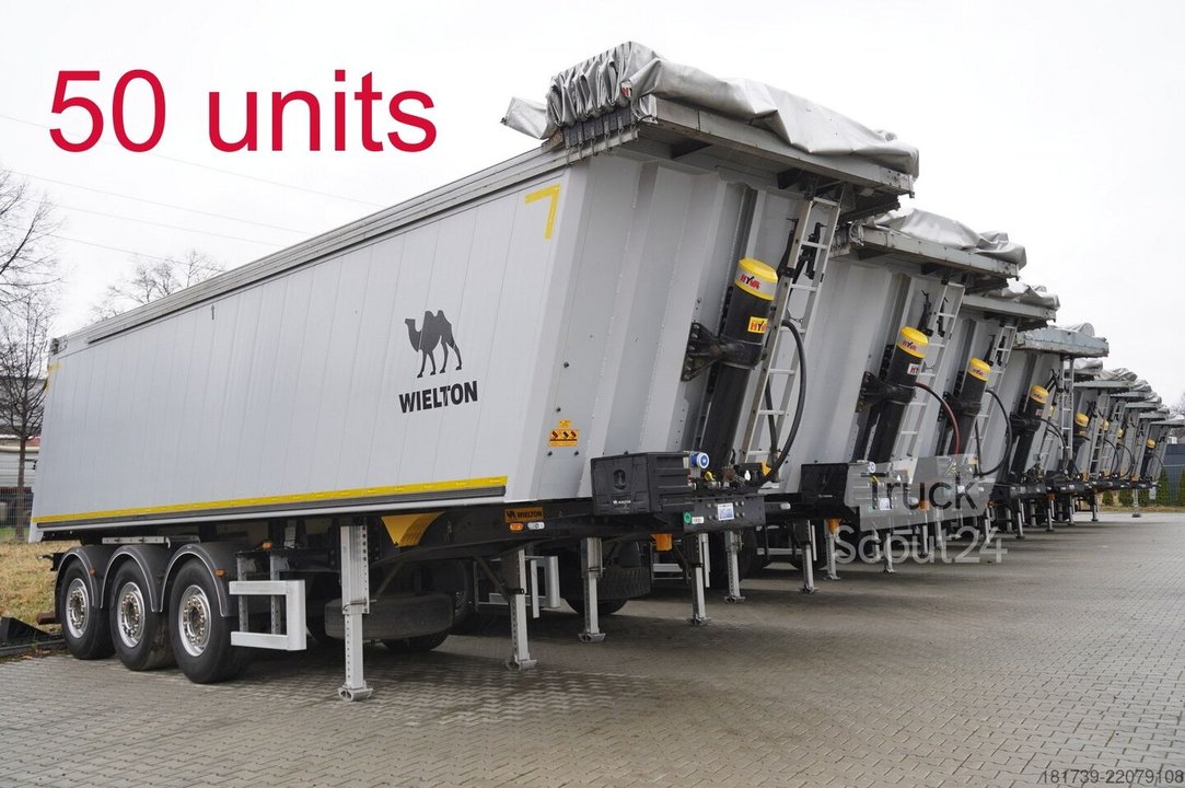 Kippauflieger Wielton NW-3 / weight 6.2 t / cap 38m3/ 50 units gebraucht