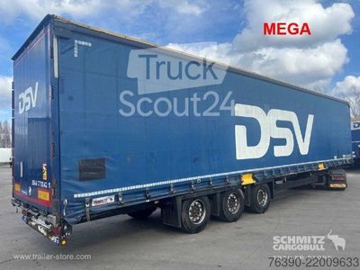 Auflieger mit Pritsche & Plane Schmitz Cargobull Semitrailer Curtainsider Mega gebraucht