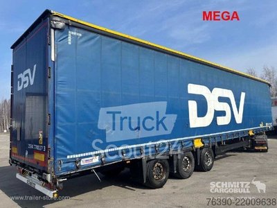 Auflieger mit Pritsche & Plane Schmitz Cargobull Semitrailer Curtainsider Mega gebraucht