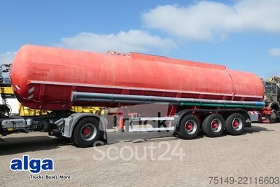 Tankauflieger HENDRICKS Hendricks, Alu, 39m , 1 Kammer, Wassertank,Blatt gebraucht