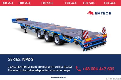 Tieflader-Sattelauflieger EMTECH SERIES NPZ-S , MODEL 3.NPZ-S (NA) neu