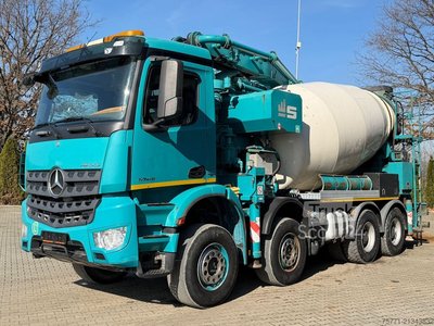 Betonpumpe Mercedes-Benz AROCS 3742 8x4 EURO6 POMPOGRUSZKA SERMAC 4Z28 gebraucht