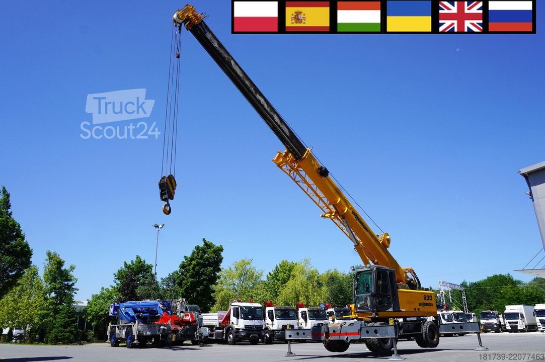 Geländekran   4 Stück Sennebogen 630 rough terrain crane / 30 m / 30 t gebraucht