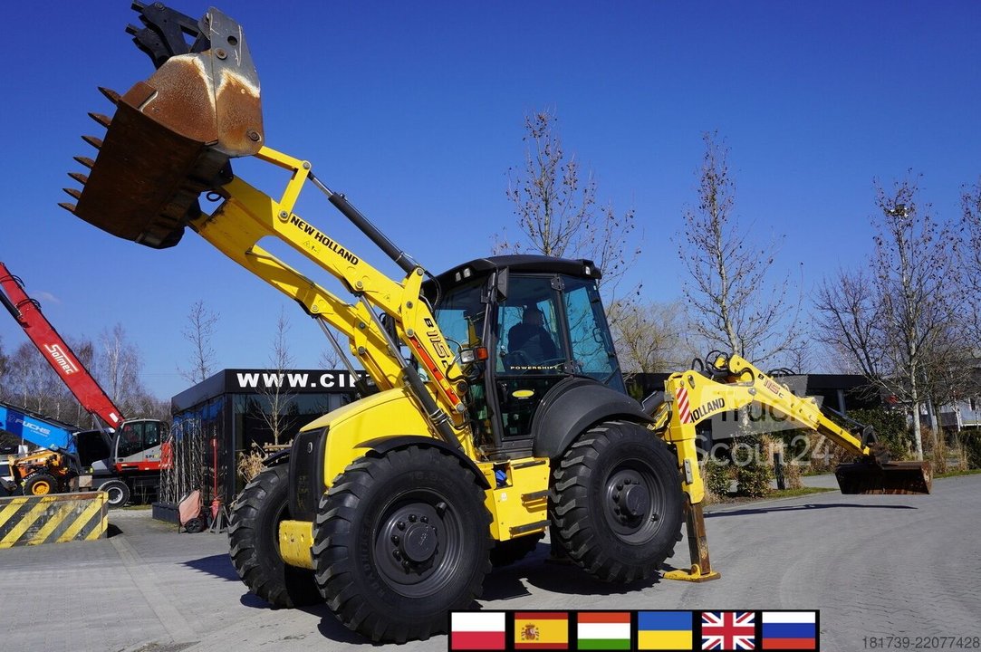 Baggerlader New Holland B 115 C backhoe loader / 1000 MTH ! gebraucht