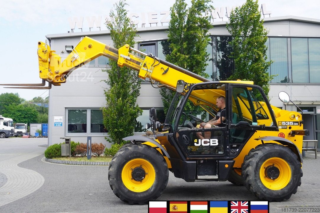Telelader JCB 535-95 / 3.5 T / range 9.5 m / joystick gebraucht