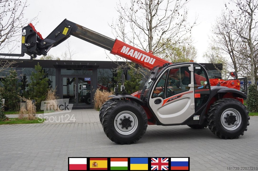 Telelader Manitou MT 730 H/ 7 m reach/ 3 t / height 190 cm gebraucht