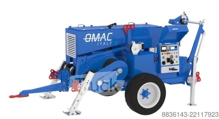 Baumaschine Omac Italy Freileitungsbau Spillwinde 80kN P80 neu