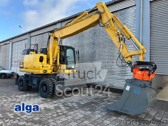 Mobilbagger KOMATSU PW 160-11/Kinshofer Rototilt/Löffelpaket/900 h.! gebraucht