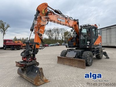Mobilbagger DOOSAN DX165W-5, Rototilt R4, Schaufelpaket, Pratzen gebraucht