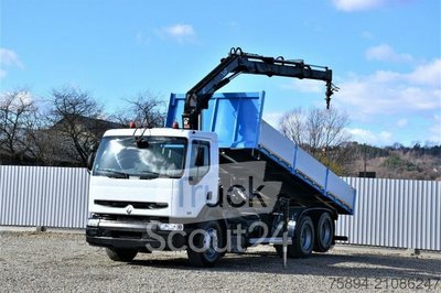 Kipper LKW RENAULT Premium 320 *KIPPER 6,30m+HIAB 122B-2 DUO gebraucht