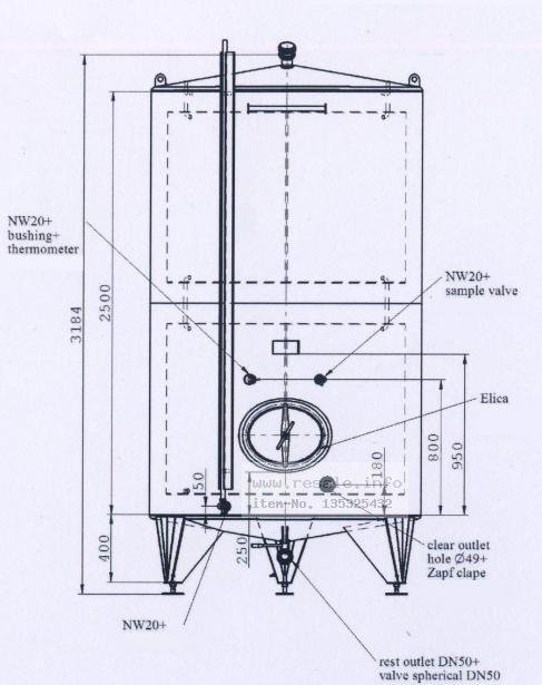 Storage tanks EUROLUX 6.150 Ltr. Lagertank mit Kühlm