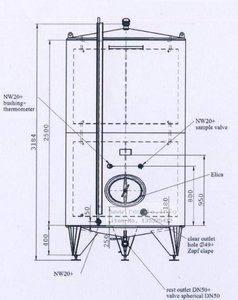 Storage tanks EUROLUX 6.150 Ltr. Lagertank mit Kühlm