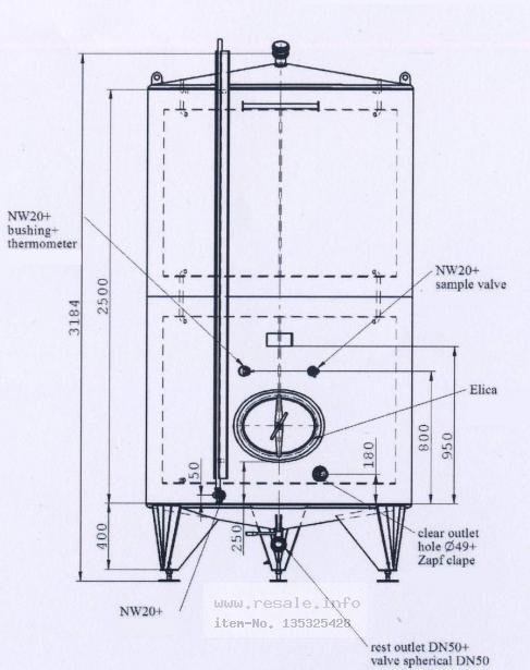 Storage tanks EUROLUX 3.000 Ltr. Lagertank mit Kühlm