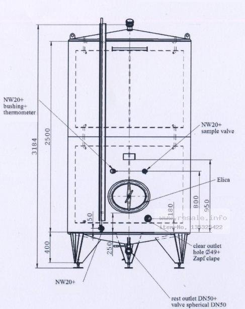 Storage tanks EUROLUX 2.000 Liter Lagertank mit Kühl