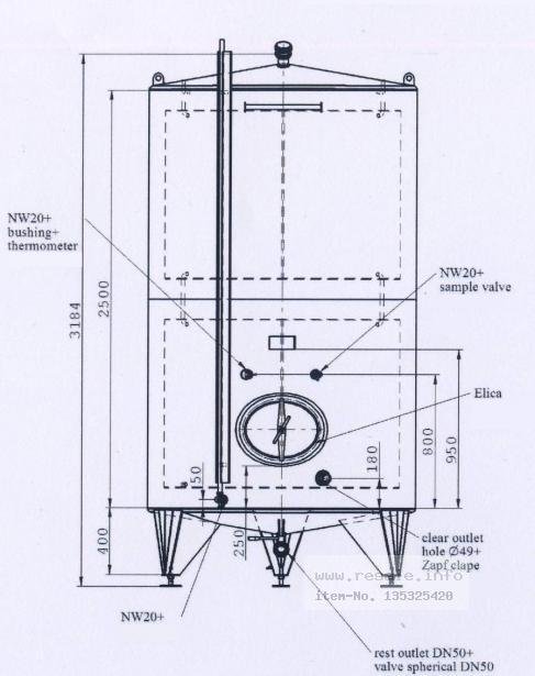 Storage tanks EUROLUX 1.000 Ltr. Lagertank mit Kühlm