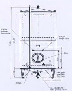 Storage tanks EUROLUX 1.000 Ltr. Lagertank mit Kühlm