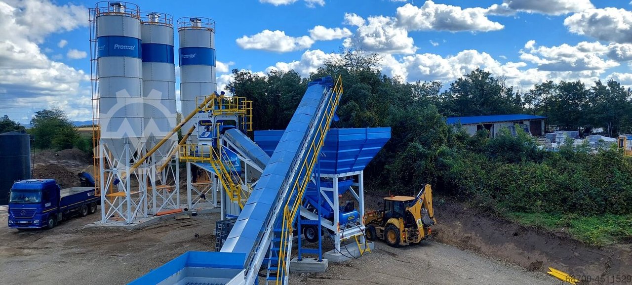 PROMAX Mobile Concrete Batching Plant M100-TWN (100m3/h)