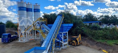 PROMAX Mobile Concrete Batching Plant M100-TWN (100m3/h)