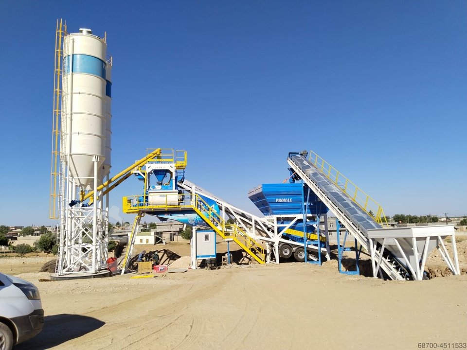 PROMAX Mobile Concrete Mixing Plant M120-TWN (120m3/h)