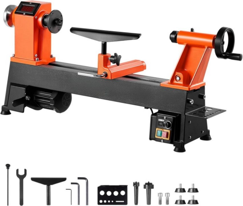 Holzdrehmaschine 750W Drechselbank Drehbank Holzbearbeitung inkl.