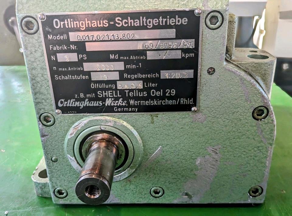 Ortlinghaus Vorwahlschaltgetriebe für Weiler Drehmaschinen LZ330