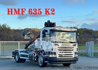 Autokran SCANIA P250* FAHRGESTEL 4,30* HMF 635 K2/FUNK* TOP gebraucht