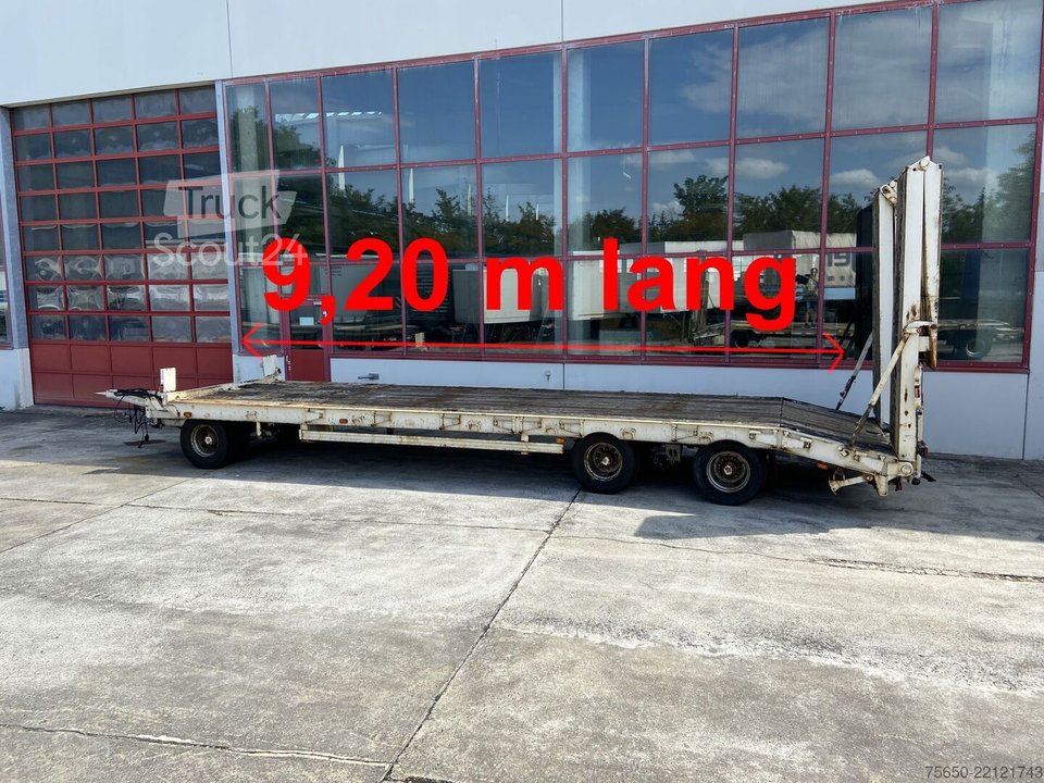 Tieflader Anhänger Müller Mitteltal PT 30  3 Achs Tieflader 9,20 m Ladefläche gebraucht
