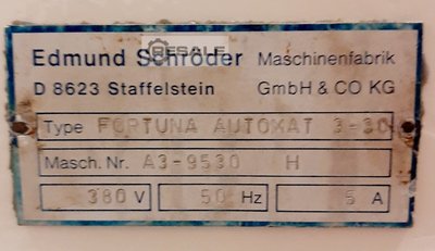 Dough dividing machines FORTUNA Fortuna Automat A3