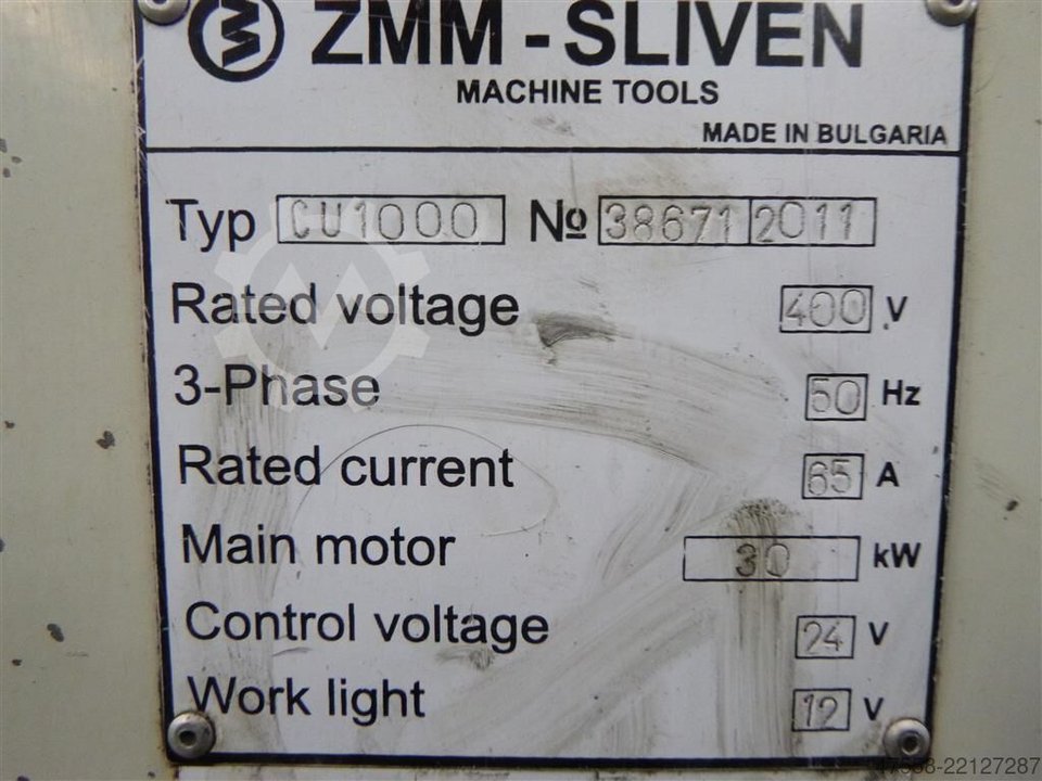 ZMM SLIVEN CU 1000 RD