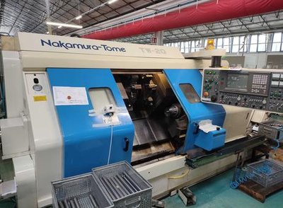 Nakamura TW20 cnc lathe + Iemca Bar feeder