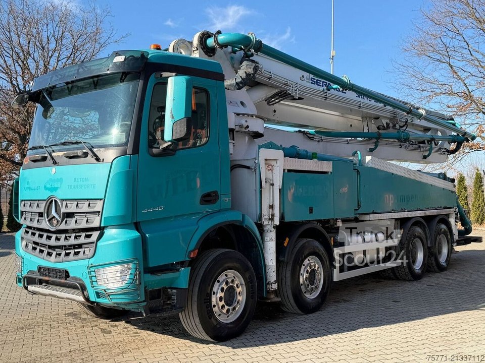 Betonpumpe Mercedes-Benz AROCS 4445 8x4 EURO6 POMPA DO BETONU SERMAC 5RZ46 gebraucht