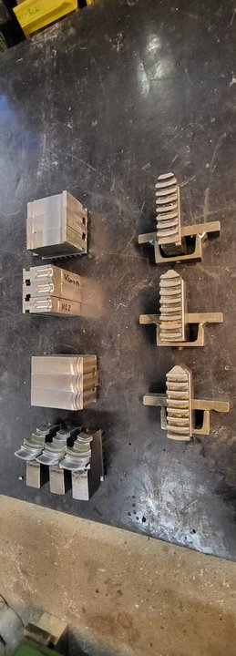 Röhm Backen Ersatzbacken von einer Weiler Drehbank 60 Sätze