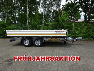 Möslein TTD 13 Weiß 13 t Tandem 3- Seitenkipper Tieflader
