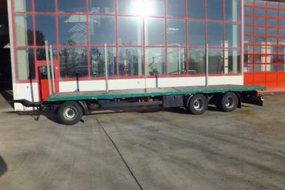 3 Achs 3 Achs Jumbo- Pritschenanhänger mit Steckr