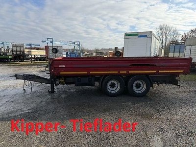 TK14 14,4 t Tandemkipper- Tieflader Breitbereifun