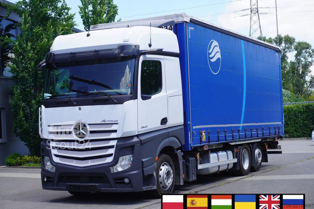 Plane Mercedes-Benz Actros 2542 MP5 / Curtainsider 19 EPAL/ gebraucht