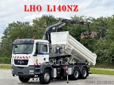 Autokran MAN TGS 26.440*KIPPER 5,20 m + LHO L140NZ * 6x4 *TOP gebraucht