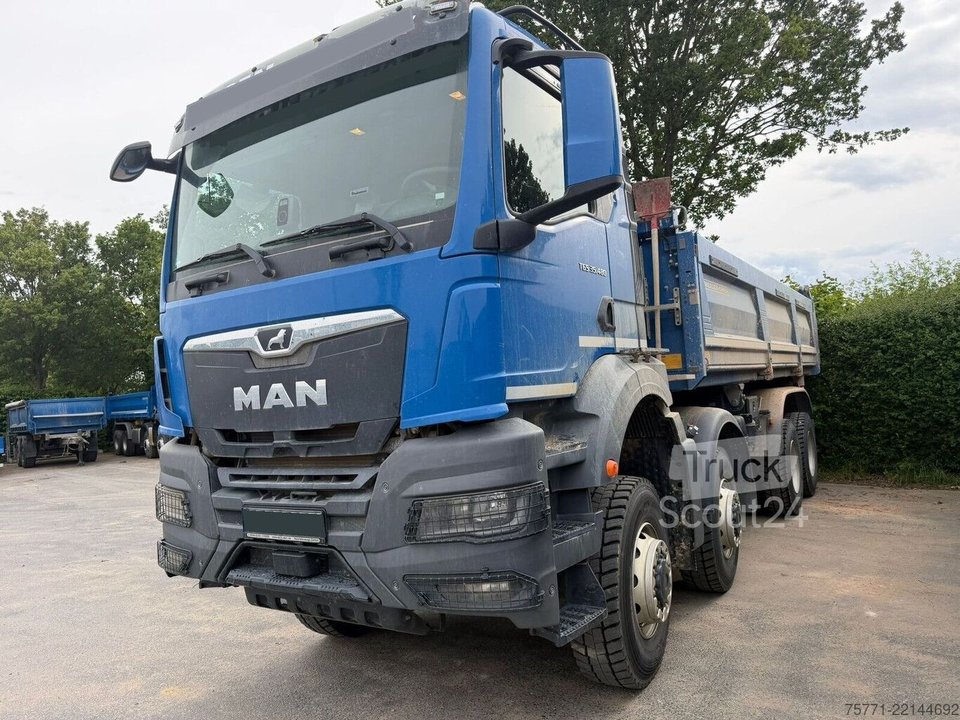 3-Seiten-Kipper MAN TGS 35.480 8x8 EURO6 WYWROTKA TRÓJSTRONNA Z BOR... gebraucht