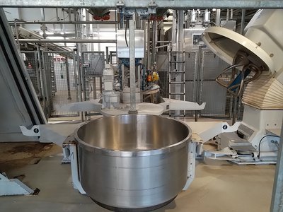 Wendel kneading machines