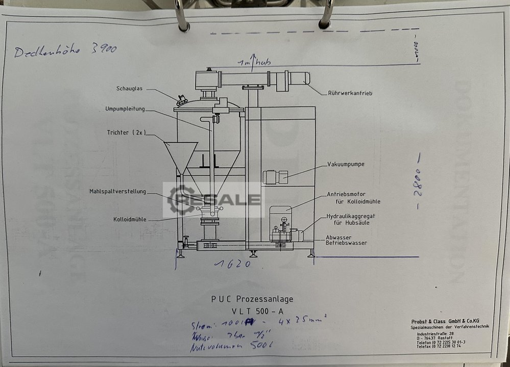 Vacuum processing facilities PROBST UND CLASS VLT 500 A