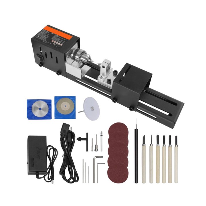 NEU✅ Mini Drehbank Drechselbank Drechselmaschine Zubehör