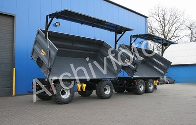 Hilken ZMK5000 Dreiseiten-Muldenkipper, Reifen 560/60R22,5, (Zusätzliche Seitenöffnung)