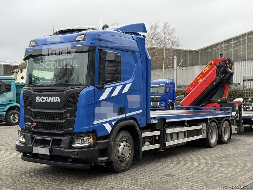 Plattformanhänger Scania R500 6x4 EURO6 PLATFORMA Z HDS PK53002 SH gebraucht