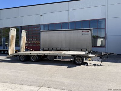 Tieflader Anhänger Möslein TO 3 Schwebheim  3 Achs Tieflader Plato gebraucht